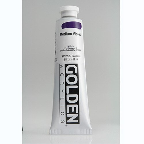 Golden, Heavy Body, Acrylic, Paint, 2oz, Medium Violet